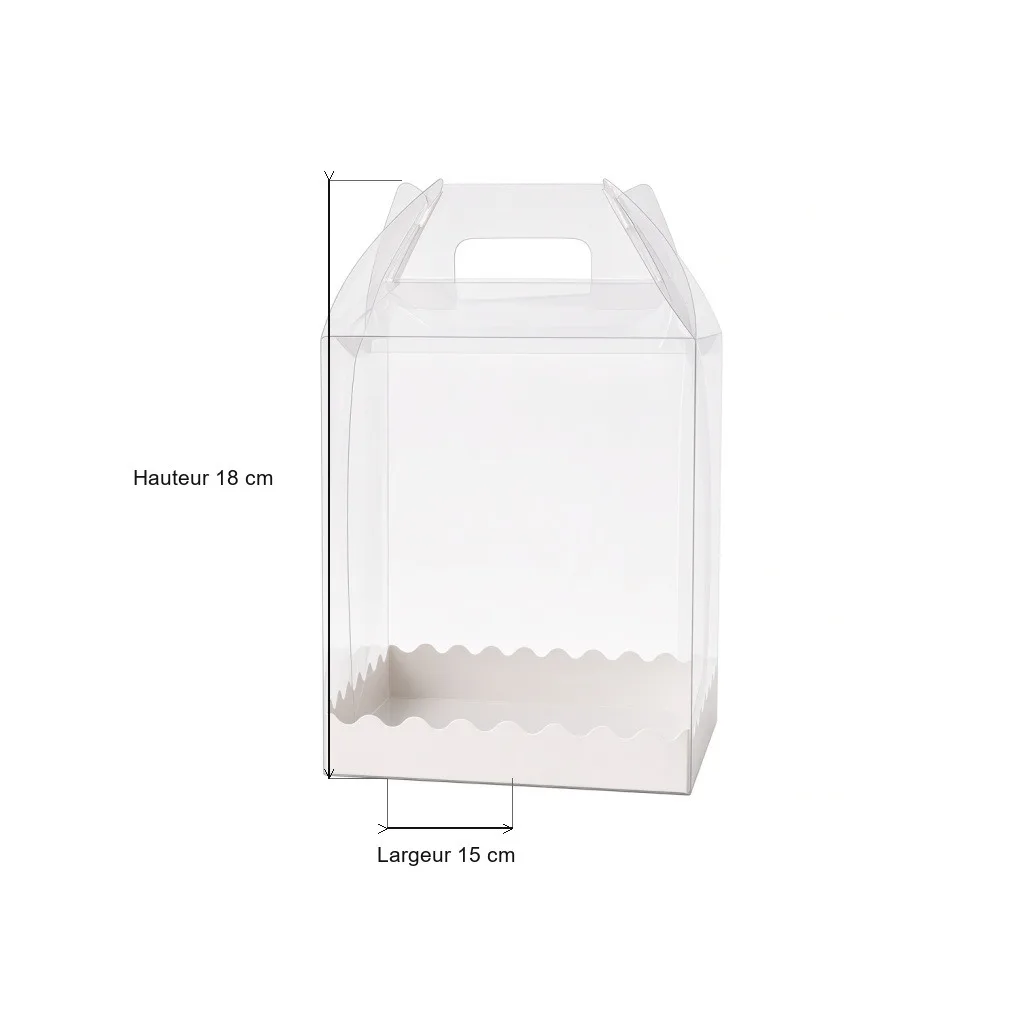 Boîte à gâteau bento cake transparente