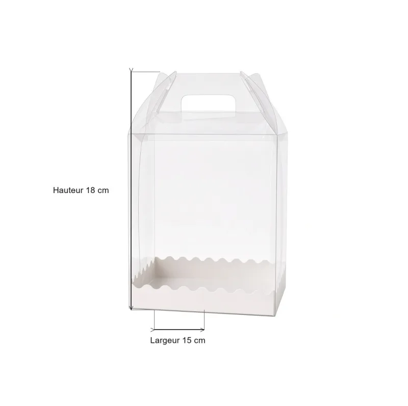 Boîte à gâteau bento cake transparente