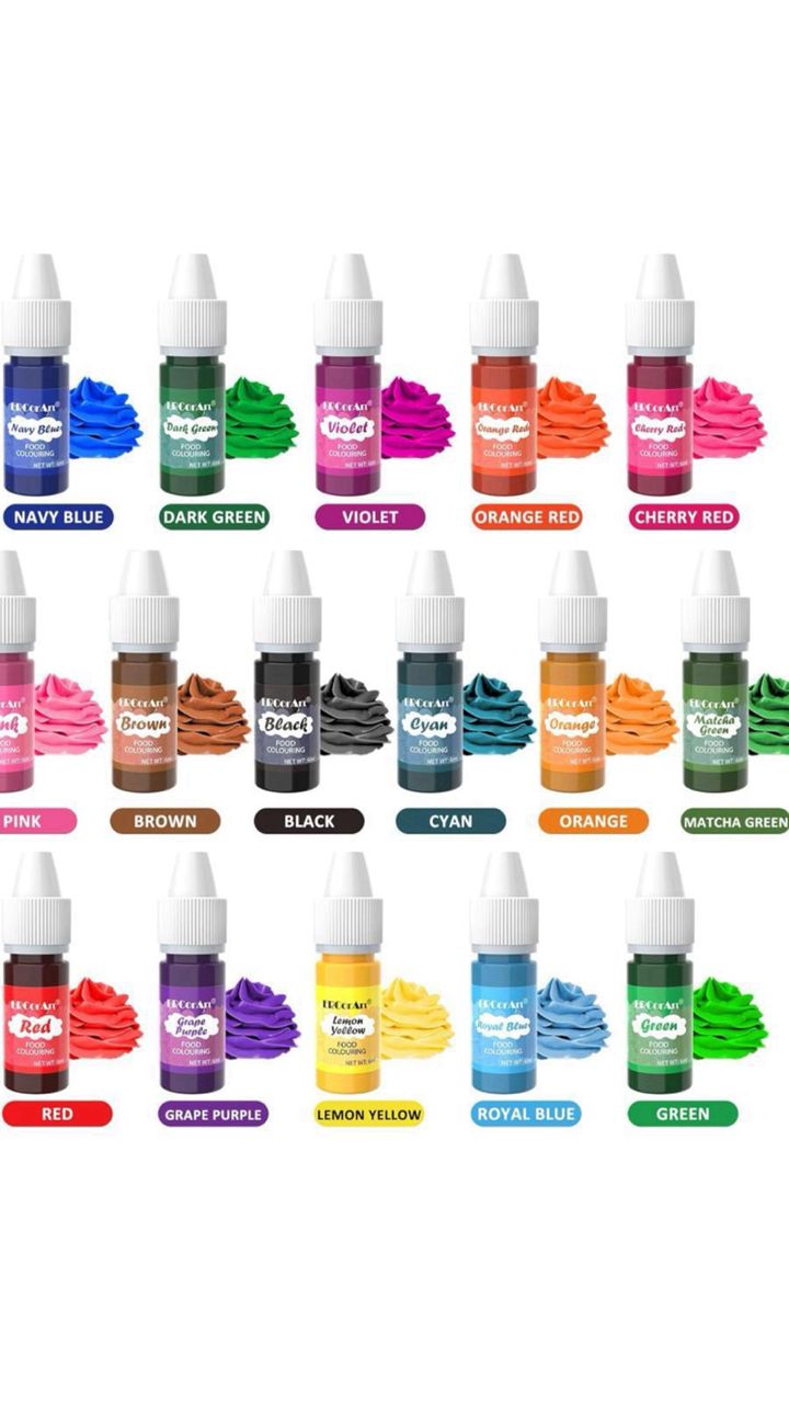 Paquet colorants Gel 16 couleurs