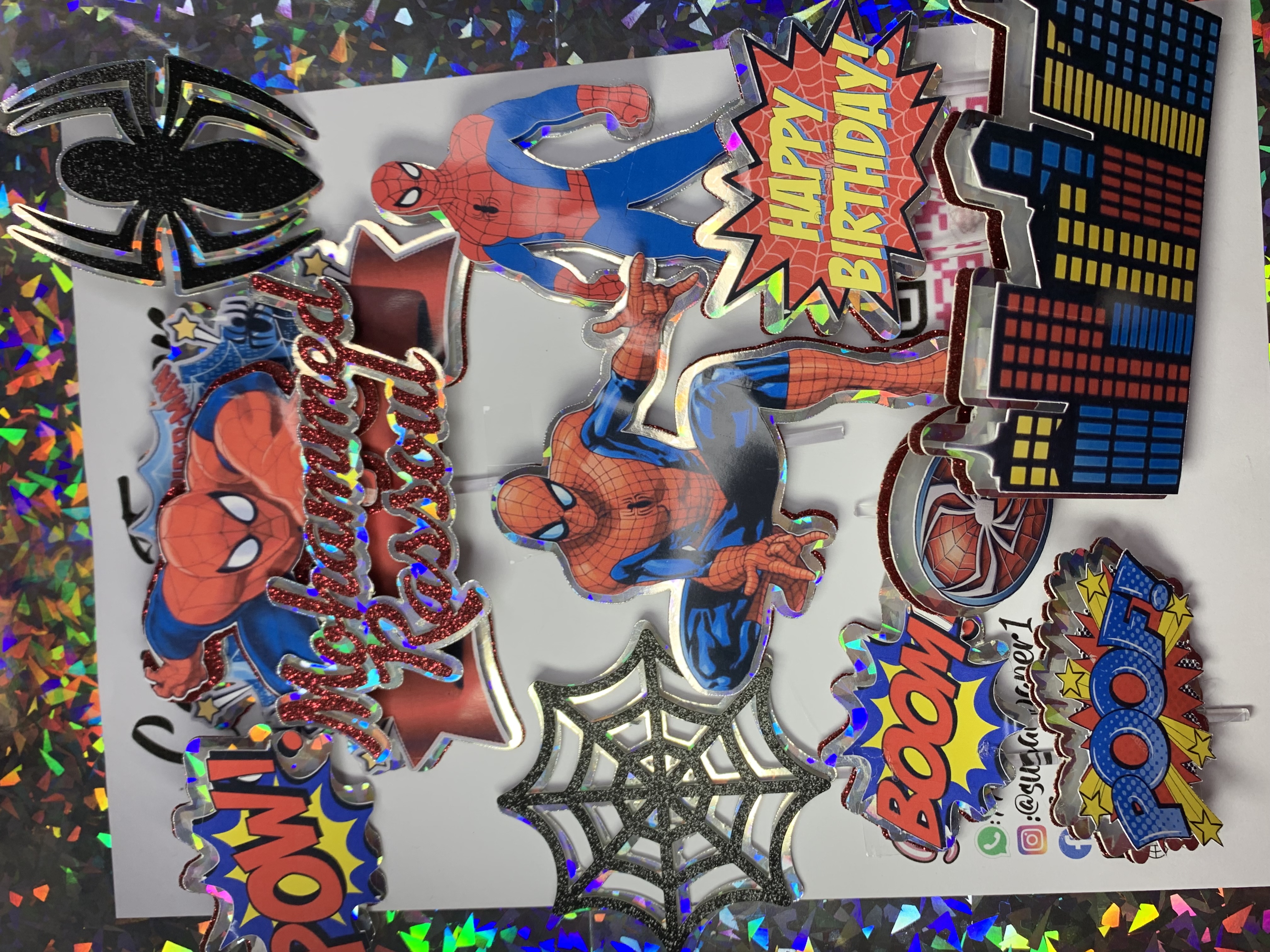 Ensemble Cake Topper Spiderman