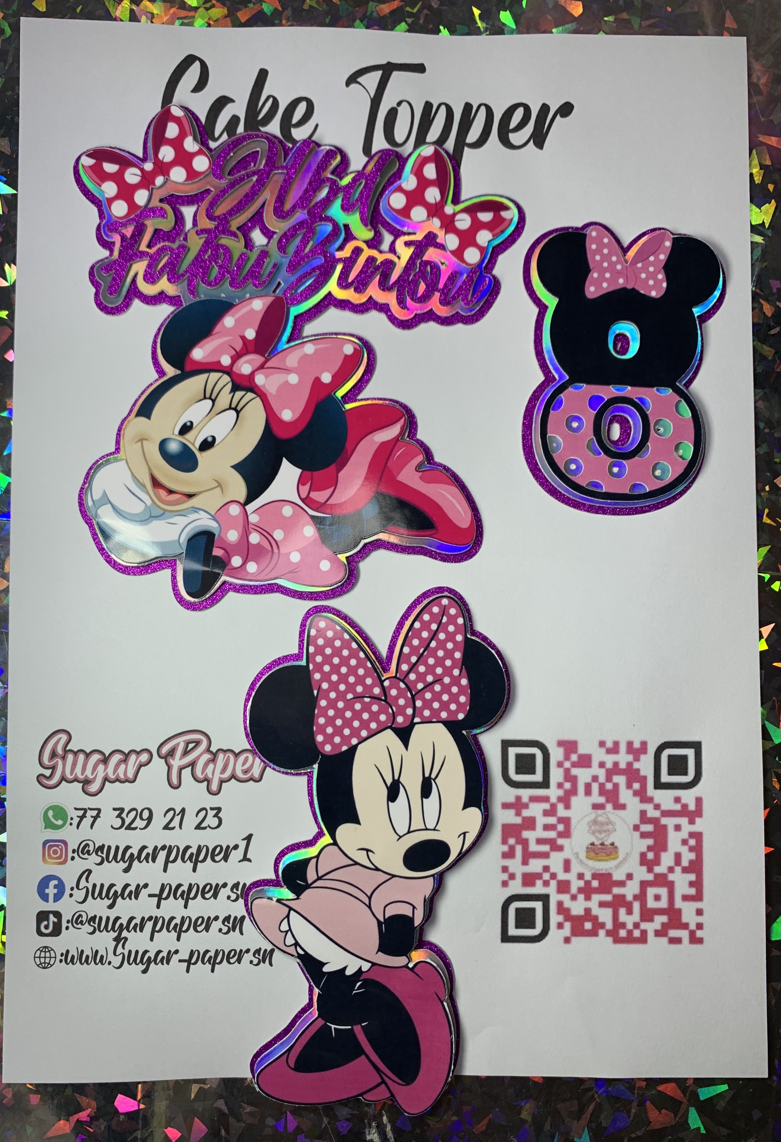 Ensemble Cake Topper Minnie Mouse