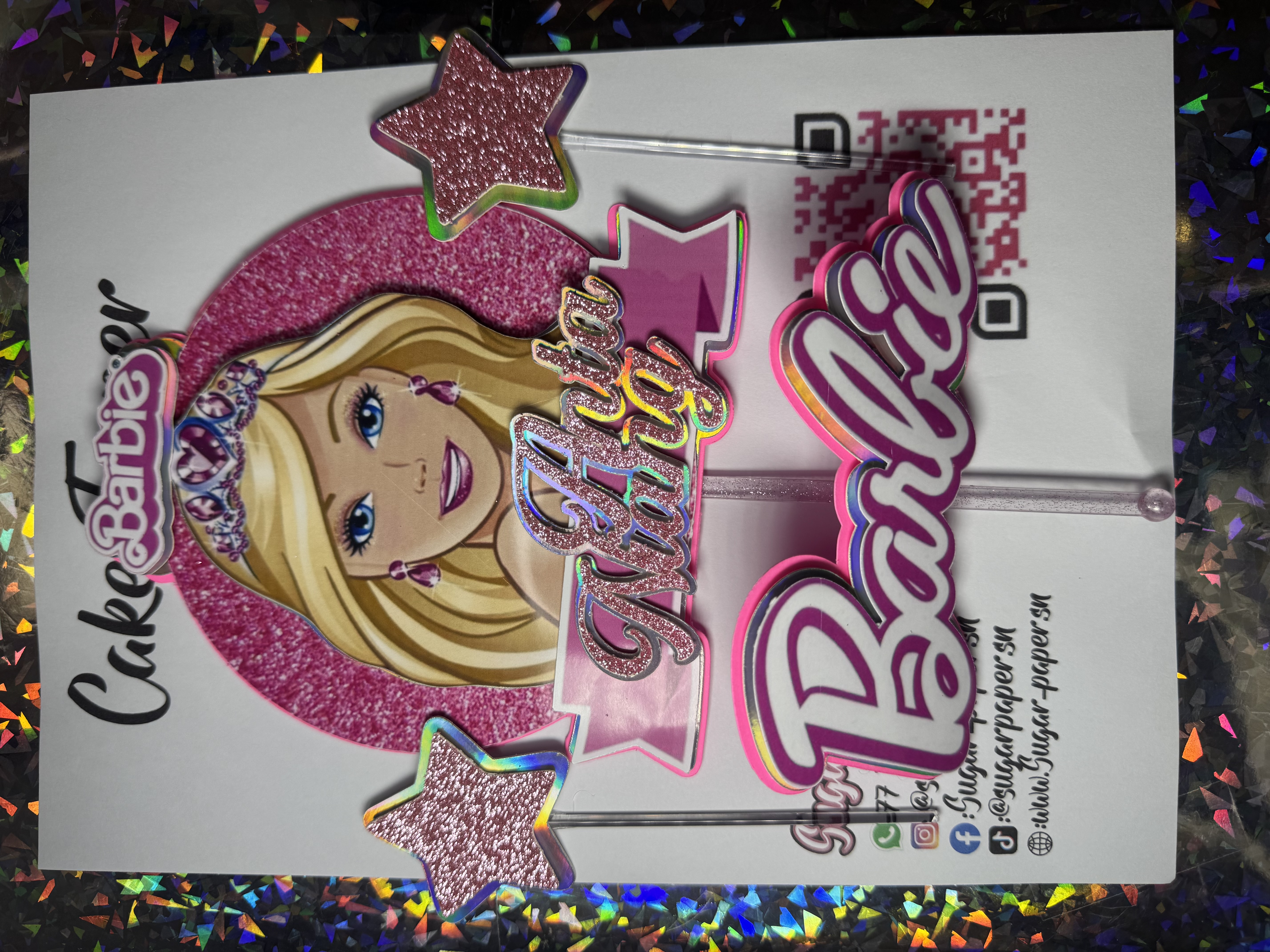 Ensemble cake Topper Barbie