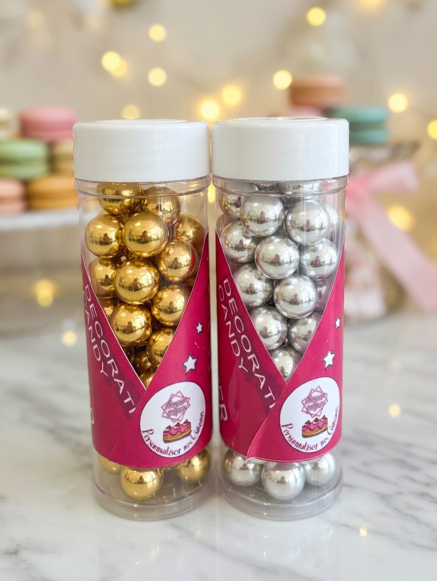 Boules décoratives comestibles