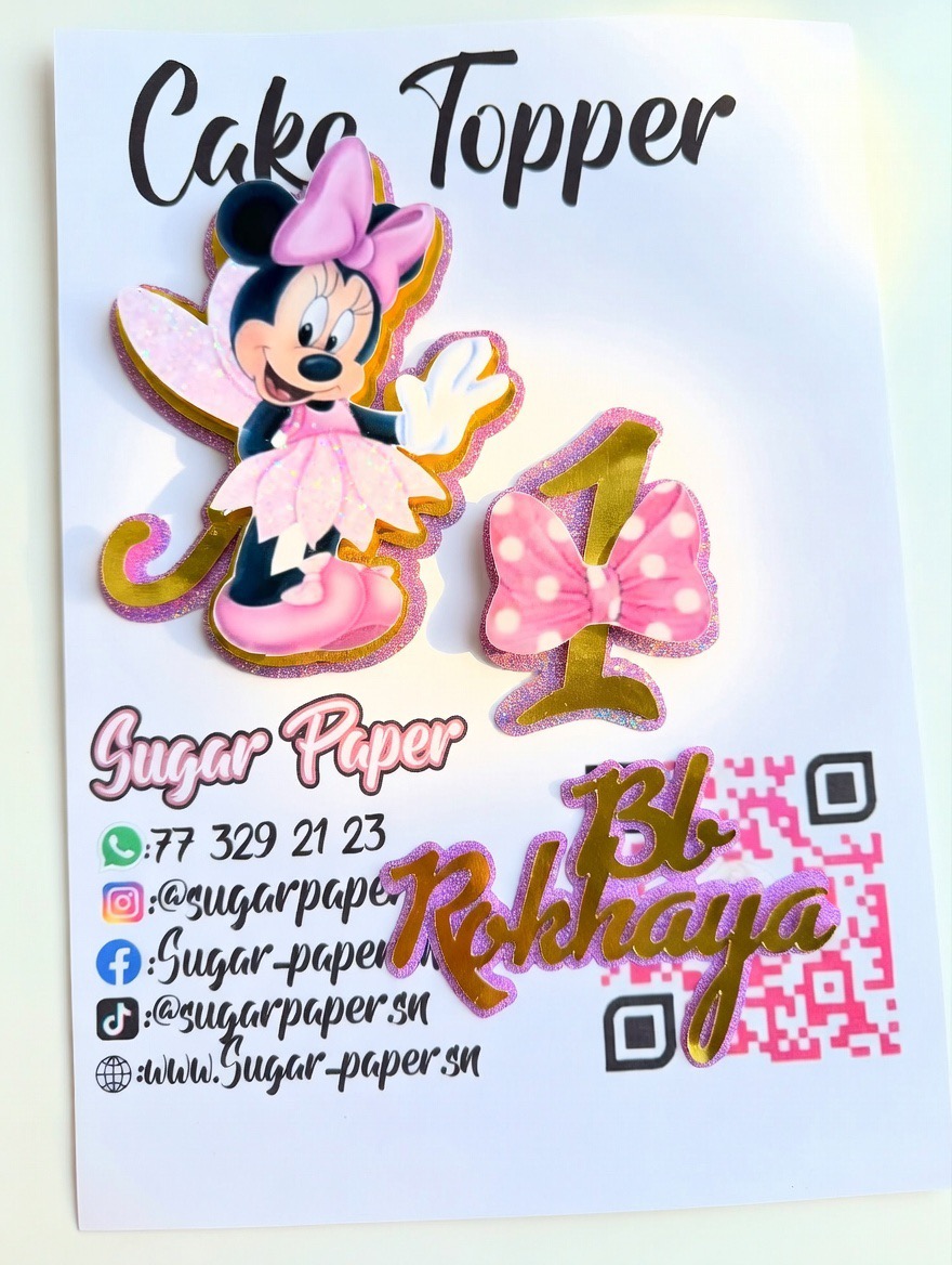 Cake Topper Minnie Mouse