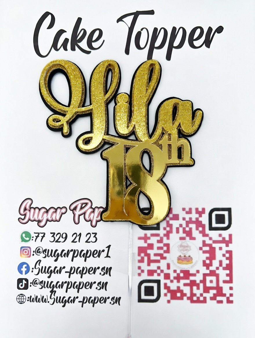 Cake Topper Personnalisé