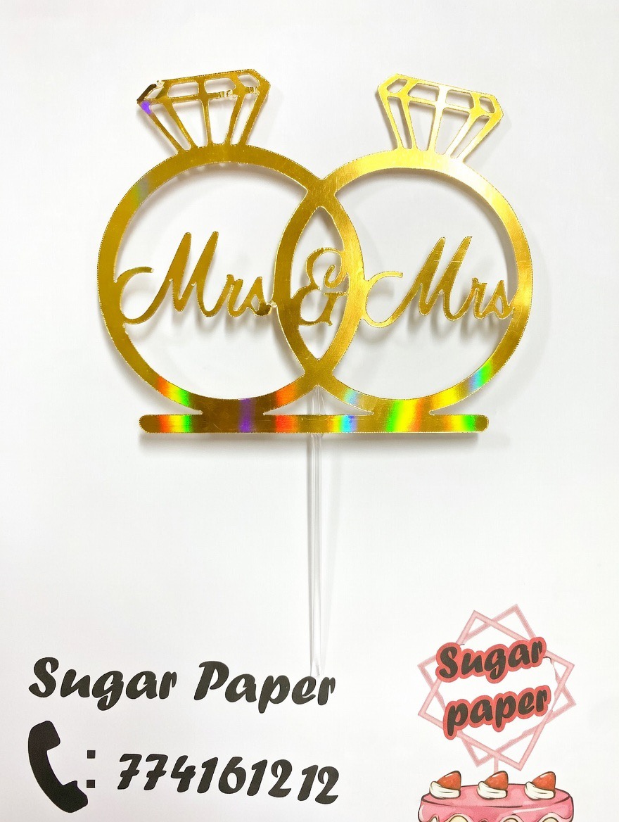 Cake topper Mariage