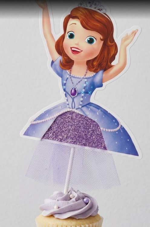 Cake topper Princesse sophia