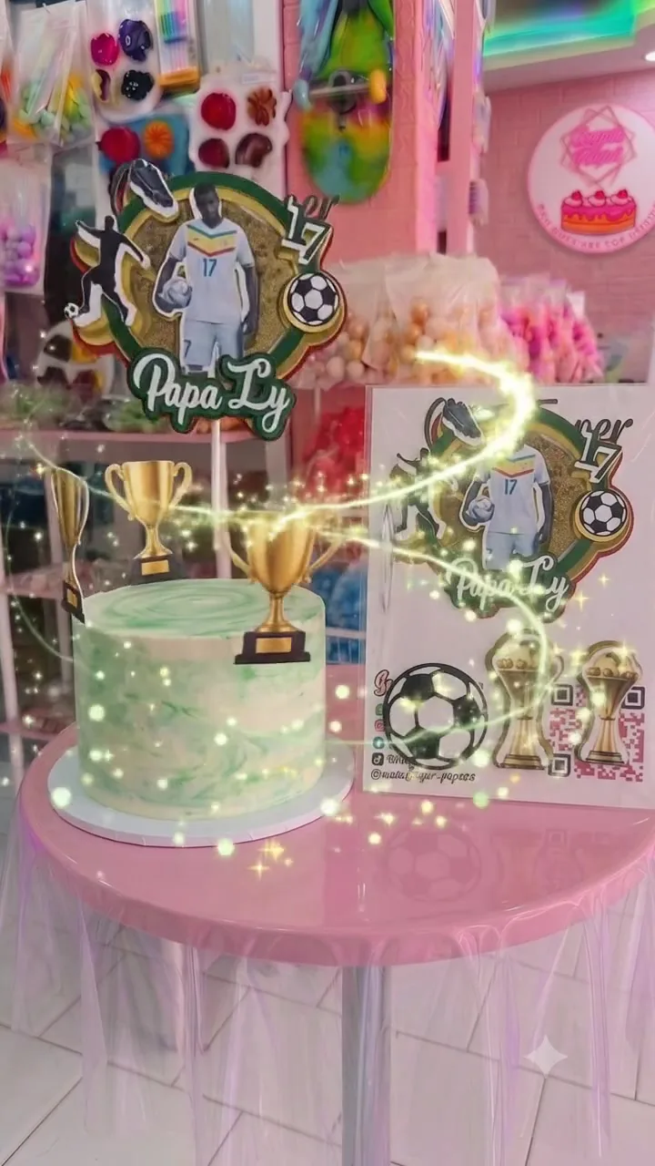 cake topper joueur